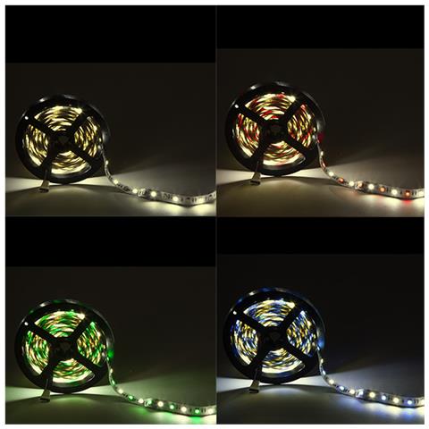 Striscia Di 300 Leds 60w 3.402lm 3000ºk Smd5050 24vdc Ip20 Rgb+bianco Caldo X5m 30.000h [ ca-5050-60-24-ip20-rgb-ww] - Foto 3