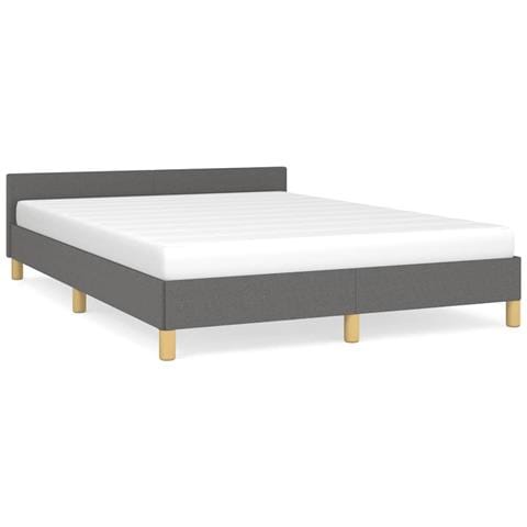 Giroletto senza Materasso Grigio Scuro 140x190 cm Tessuto - Foto 2