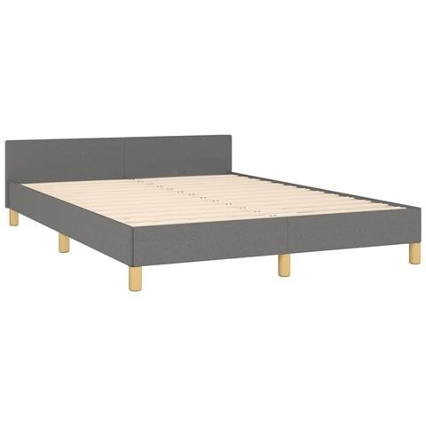 Giroletto senza Materasso Grigio Scuro 140x190 cm Tessuto - Foto 10