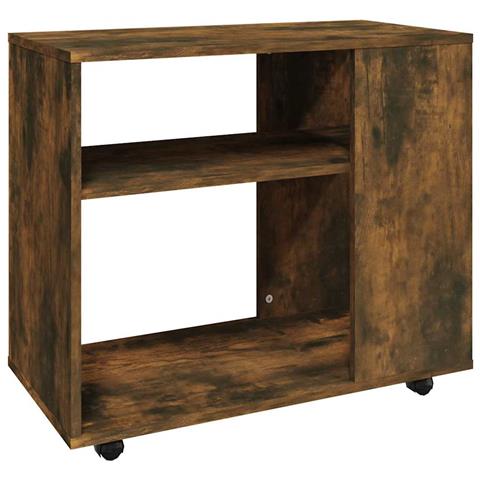 Tavolino Da Salotto Rovere Fumo 70x35x55cm Legno Multistrato - Foto 1
