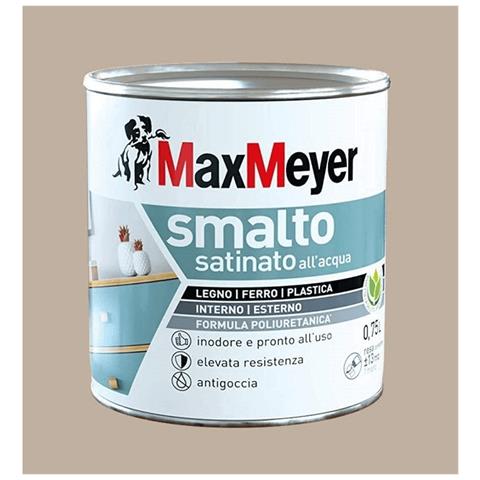 Smalto Satinato A Acqua Colore Tortora 0,75lt - Foto 1