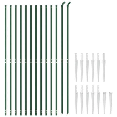 Recinzione Metallica Con Picchetti Ancoraggio Verde 2,2x25 M - Foto 2