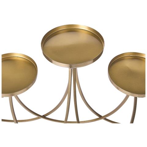 Candelabro Metallo Oro 38 Cm Buaran - Foto 2