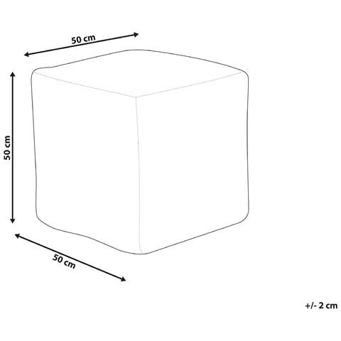 Pouf Sanawan Viscosa Blu Scuro 50 Cm 50 Cm 50 Cm - Foto 6