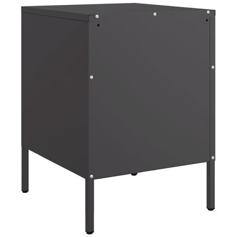 Comodino Nero 36x39x50,5 Cm In Acciaio - Foto 10