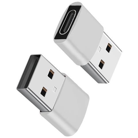 Adattatore Usb-c A Usb Da 2 Pezzi Per Trasferimento Dati E Ricarica Silver - Foto 2