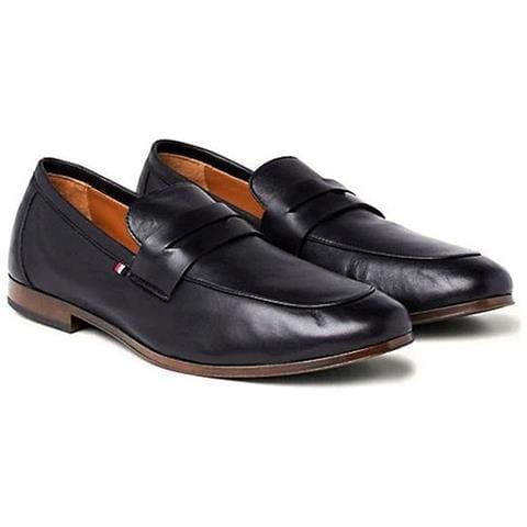 Casual Light Flexible Mocassino Pelle Scarpe Uomo Nero Eu 44, Fm0fm04989 Bds - Foto 1