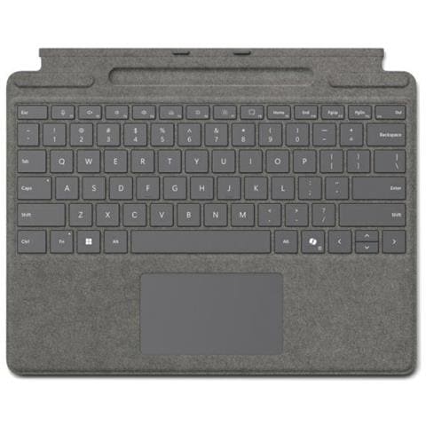 Surface Pro Keyboard With Pen Storage For Business Qwertz Tedesco Cover Port Platino - Foto 1