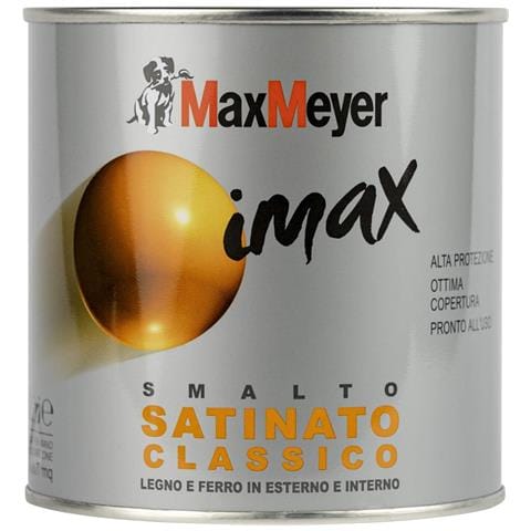 Imax Smalto A Solvente Satinato Classico Bianco Ghiaccio Lt 0,500 - Foto 1