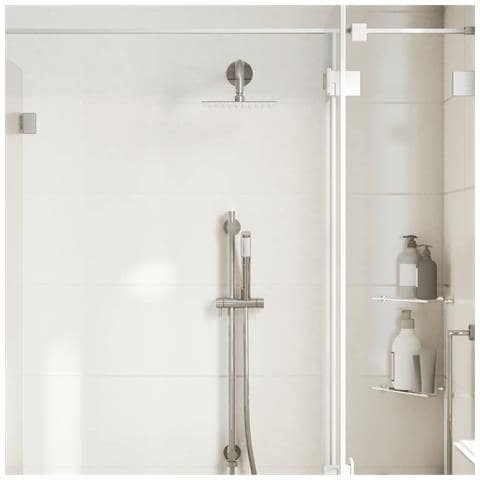 Testa Doccia A Pioggia In Acciaio Inox 304 20x20 Cm Quadrata - Foto 3