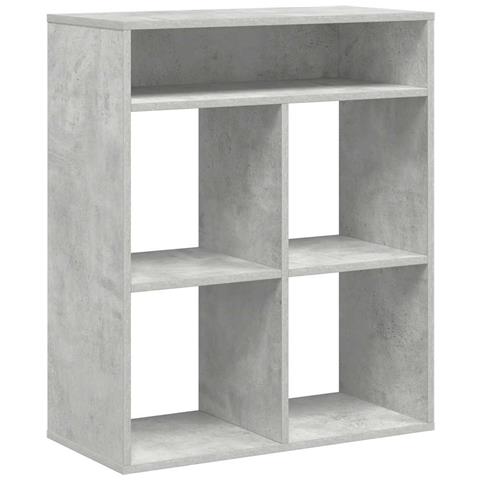 Libreria Grigio Cemento 66x31x80 Cm In Legno Multistrato - Foto 2