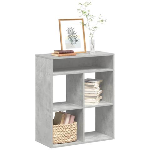 Libreria Grigio Cemento 66x31x80 Cm In Legno Multistrato - Foto 1