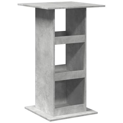 Tavolo Bar Portaoggetti Grigio Cemento 60x60x102 Cm Multistrato - Foto 2