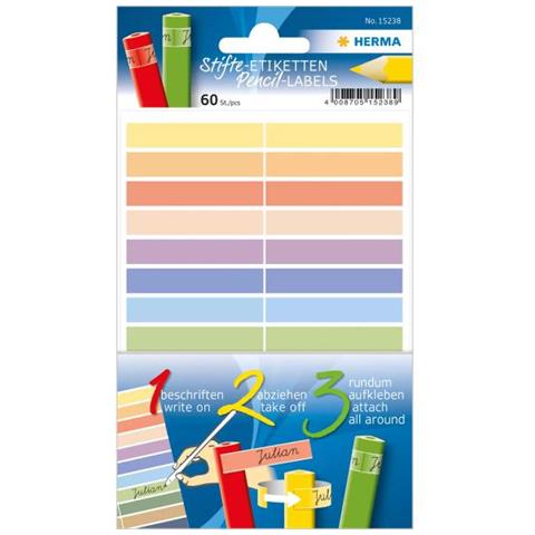 Herma 15238 Rettangolo Permanente Multicolore 60pezzo(i) Etichetta Autoadesiva - Foto 1