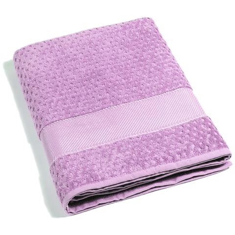 Telo Bagno Spugnissima Sirena In Cotone Colore Viola Misura Standard - Foto 2
