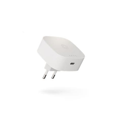 ZESC18W / 00 Caricabatterie per dispositivi mobili Cuffie, Smartphone, Universale Bianco AC Carica wireless Ricarica rapida Interno - Foto 1