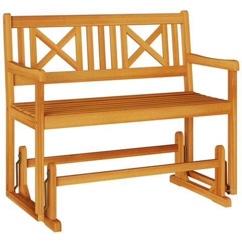 Panchina Oscillante da Giardino 110x59x97 cm Legno Massello Acacia - Foto 1