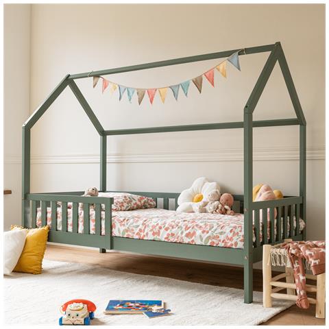 Letto A Capanna Per Bambini 190x90cm Verde Marceau - Foto 2