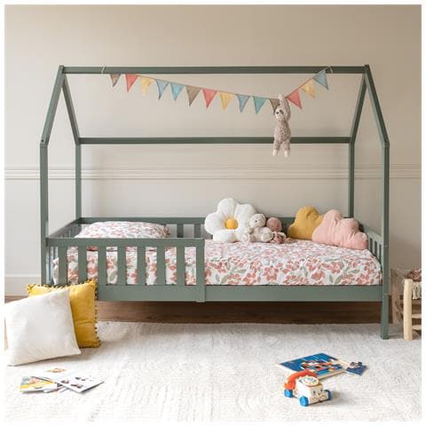 Letto A Capanna Per Bambini 190x90cm Verde Marceau - Foto 8