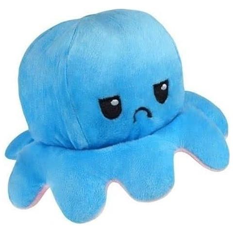 Peluche Reversibile Polpo Rosa/azzurro Pupazzo 20 X 10 Cm - Foto 2