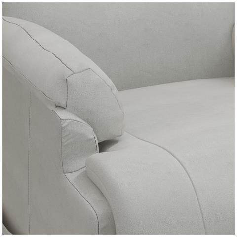 Poltrona Alzapersona Reclinabile Grigio Chiaro in Scamosciato - Foto 9