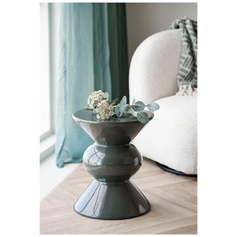 Tavolino Rosolina - Verde - Fibra Di Vetro - 34x34x41 Cm - Foto 2