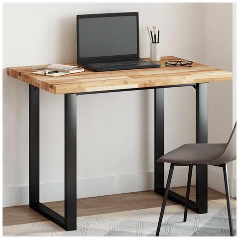 Piano Tavolo Rettangolare 120x70x4cm Legno Massello di Acacia - Foto 2