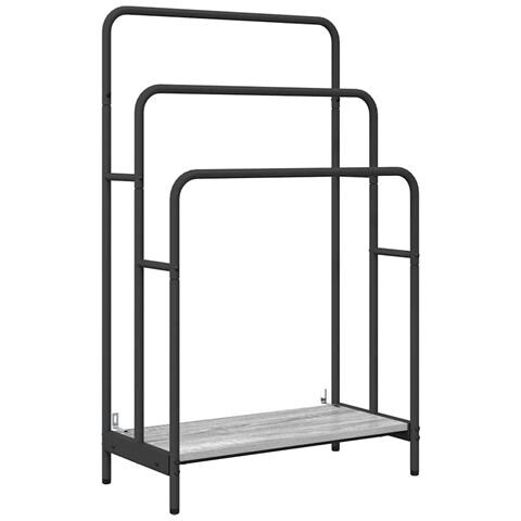 Appendiabiti Grigio sonoma 60 x 30 x 100.5 cm Legno multistrato - Foto 1