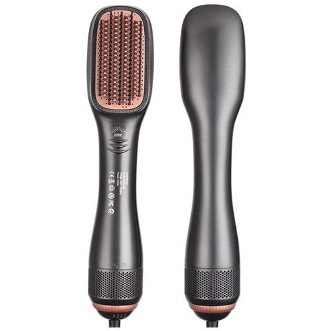 Spazzola Ad Aria Calda 3-in-1: Pettine Elettrico Lisciante E Arricciacapelli Con Tecnologia A Ioni Negativi - Foto 1