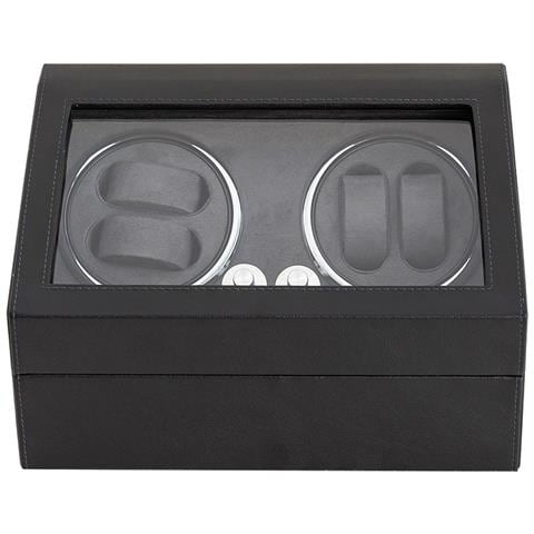 Carica Orologi Automatico Con Led - Cinque Modalità Di Rotazione, Finitura In Pelle Gray - Foto 1