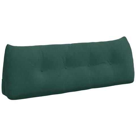 Cuscino per Schiena Verde Scuro 140 x 24 x 50 cm Velluto - Foto 1