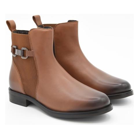 Stivaletto Casual Da Donna, Nero Nero Pelle Naturale - Foto 1