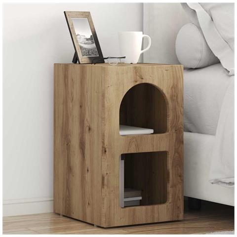 Comodino 2 pcs Rovere artigianale 29,5 x 33,5 x 50 cm - Foto 2