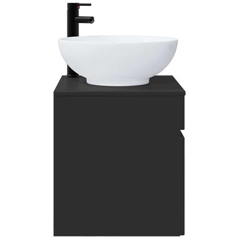 Mobile lavabo da parete Nero 49 x 44,5 x 66,5 cm - Foto 2