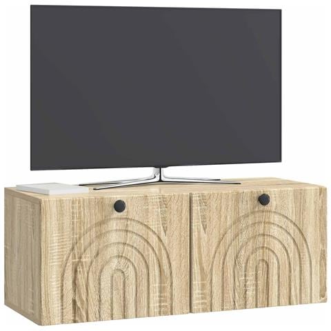 Mobile Porta TV da Muro Rovere Sonoma 78,5 x 31 x 30 cm - Foto 2