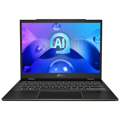 Summit E13 AI Evo A1MTG-002UK Intel Core Ultra 7 155H Ibrido (2 in 1) 33,8 cm (13.3") Touch screen Full HD+ 32 GB LPDDR5-SDRAM 1 TB SSD Wi-Fi 7 (802.11be) Windows 11 Pro Nero - Foto 1
