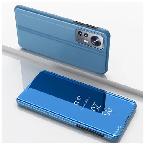 Clear View Case Copertura Per Xiaomi 12 Lite Blu, Custodia A Libro. - Foto 1