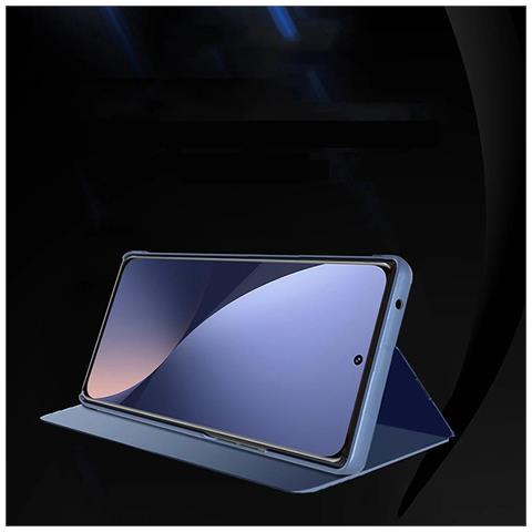 Clear View Case Copertura Per Xiaomi 12 Lite Blu, Custodia A Libro. - Foto 2