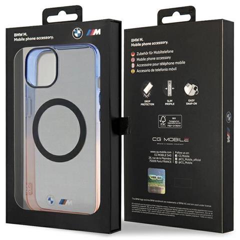 Custodia Bmw Bmhmp14shtge Per Iphone 14 6.1 Grigia /grigia, Custodia Gradient Bumper Magsafe - Foto 2