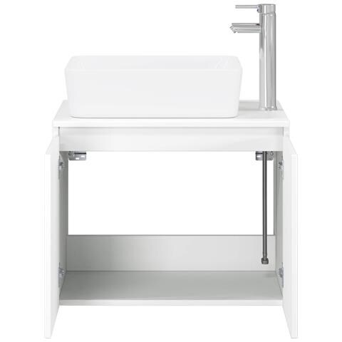 Set di mobili per il bagno Bianco Legno ingegnerizzato - Foto 10