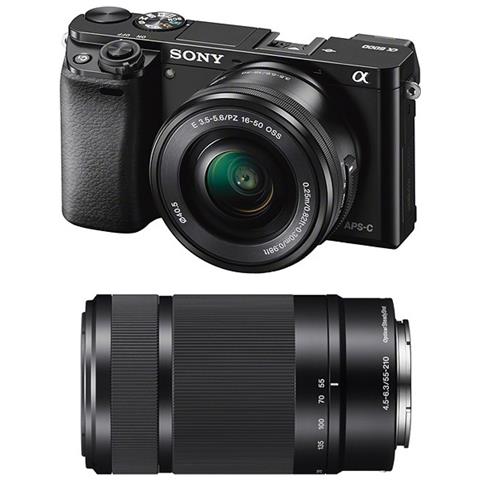 Alpha 6000 Nero kit 16-50 mm + 55-210 mm Sensore CMOS Exmor 24 Mpx Display 3" Filmati Full HD Wi-Fi NFC - Foto 7