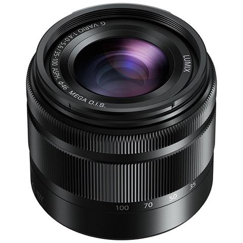 H-FS35100 Obiettivo Lumix G Vario 35-100mm / F4.0-F5.6 Asph. / MEGA OIS Nero - Foto 4