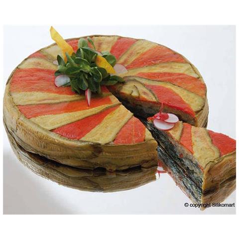 Stampo torta tondo 18cm classic terracotta silicone - Foto 3
