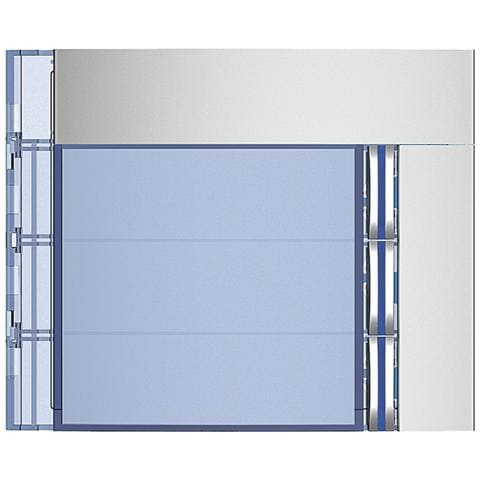 Frontale 3 Pulsanti Su Colonna Singola Finitura Allmetal - Foto 1