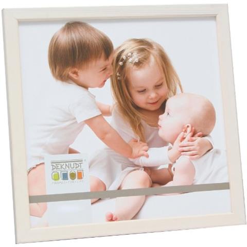 Cornice Portafoto in Legno 21 x 29,7 cm Colore Bianco - Foto 1