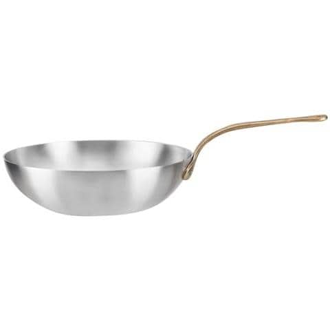 Wok Saltapasta In Alluminio Con Un Manico In Ottone Linea Academy Class, Diam. 28 Cm - Foto 1