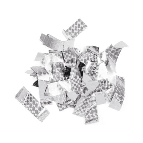 Metallic Confetti Rectangular 55x18mm, Silver, Laser Effe - Foto 1