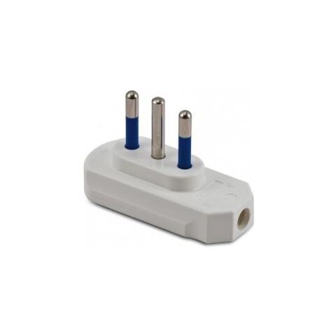 Spina Piatta Salvaspazio Bianca 16a 2 Poli + Terra - Foto 1