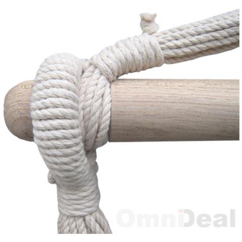 Amaca Per Sedersi 2 Persone 150kg Sedile Sospeso A 2 Posti Poltrona Di Cotone 185x130cm Incl - Foto 7