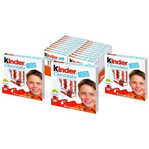 Ferrero Kinder Barrette T4 Pack Risparmio Da 20 Pz X 50g (4 Barrette) Cioccolato - Foto 1